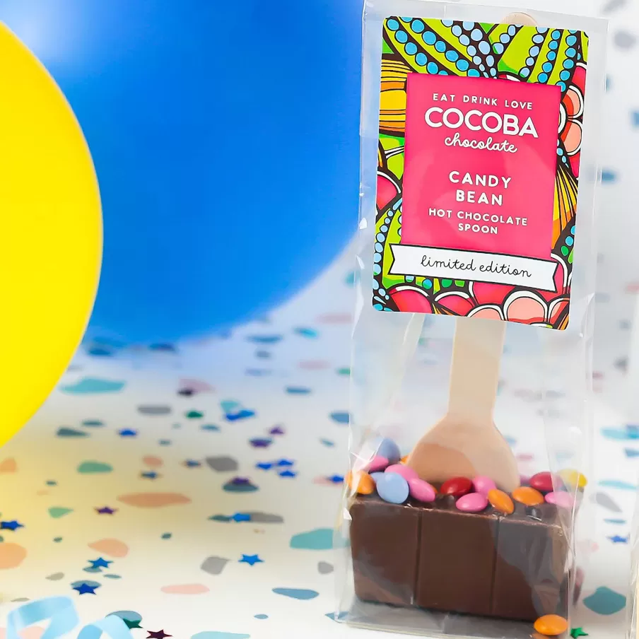 Online Limited Edition Milk Hot Chocolate Spoon With Candy Coated Beans Hot Chocolate Spoons