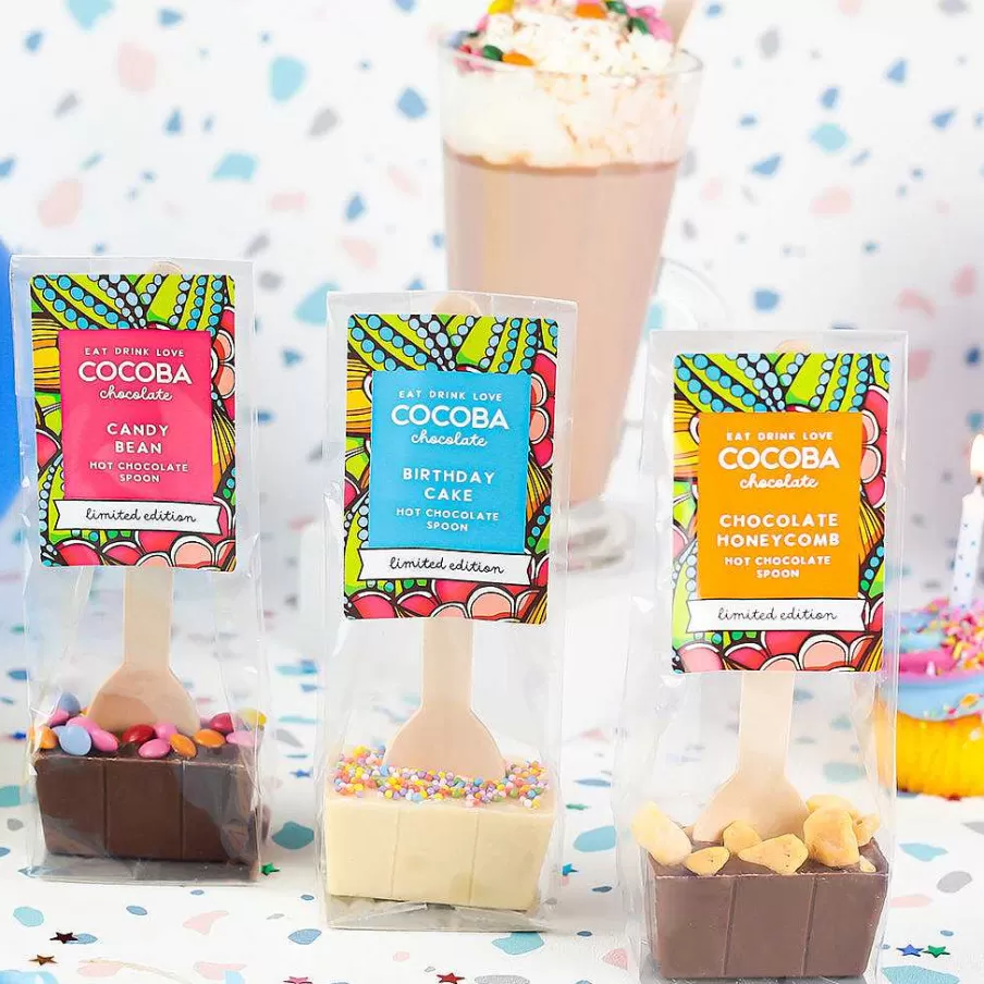 Online Limited Edition Milk Hot Chocolate Spoon With Candy Coated Beans Hot Chocolate Spoons