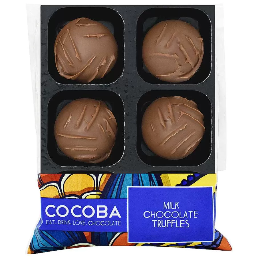 Fashion Milk Chocolate Truffles (6 Truffles) Toppings